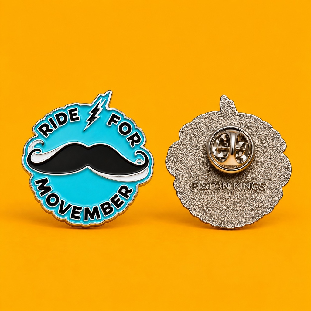 Ride For Movember Pin